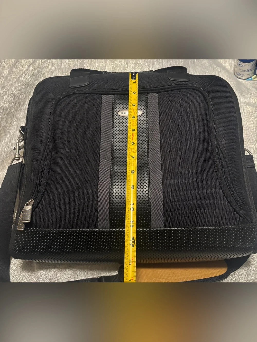 Samsonite 1990 Black and Gray 15” Laptop Briefcase Shoulder Bag